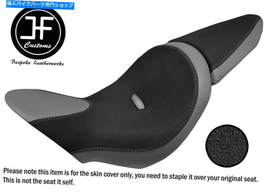 シート ドゥカティX Diavel 1260 16-19前部後部シートカバー GRIP & GREY VINYL CUSTOM FOR DUCATI X DIAVEL 1260 16-19 FRONT REAR SEAT COVERS【並行輸入品】