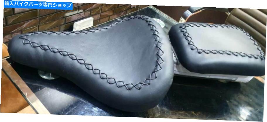 シート ロイヤルエンフィールド弾丸スタンダード350スレッドスタイルローライダー＆旅客シートブラック Royal Enfield Bullet Standard 350 Thread Style Low Rider & Passenger Seat Black【並行輸入品】