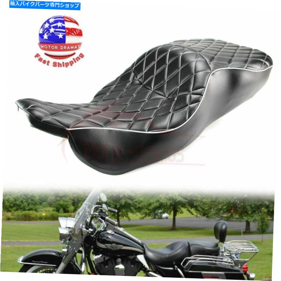 シート ツアードライバーの助手席2台車のためのハーレーツーリングElectra Glide Flht 1997-2007 Tour Driver Passenger Seat 2 Up For Harley Touring Electra Glide FLHT 1997-2007【並行輸入品】|Us Custom Parts Shop USDM