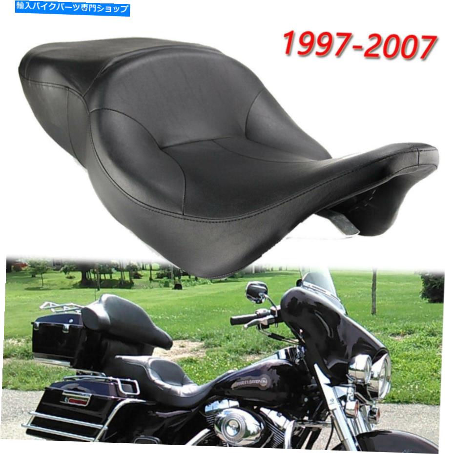 シート ハーレーエレクトログライドツーリングFlht 1997-2007のためのライダードライバーの助手席2up Rider Driver Passenger Seat 2Up For Harley Electra Glide Touring FLHT 1997-2007【並行輸入品】 49,423円