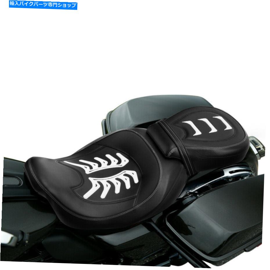 シート 運転者ライダーの助手席フィットのためのハーレーツーリングCVOロードストリートグライド09-21 Driver Rider Passenger Seat Fit For Harley Touring CVO Road Street Glide 09-21【並行輸入品】