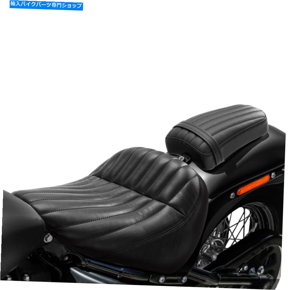 シート ハーレーソフト標準ストリートボブ2018アップのためのドライバー旅客クッションシートフィット Driver Passenger Cushion Seat Fit For Harley Softail Standard Street Bob 2018-Up【並行輸入品】
