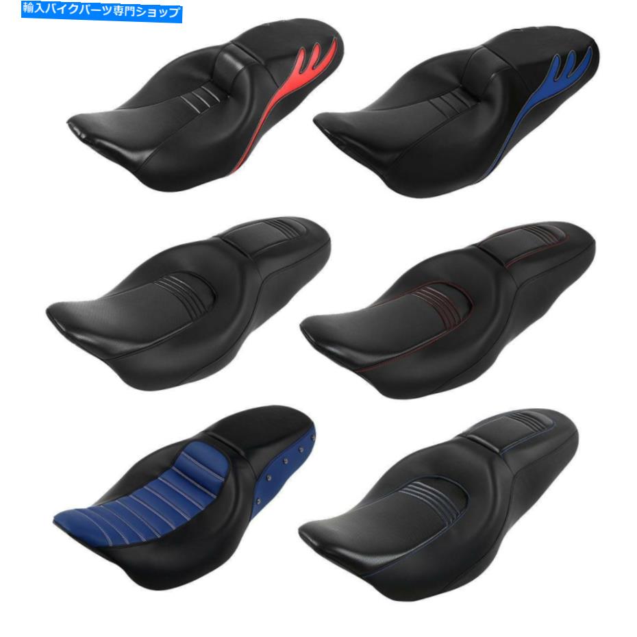 シート Harley Touring Road Street Glide 2009-2020のためのブラックドライバーの助手席 Black Driver Passenger Seat For Harley Touring Road Street Glide 2009-2020【並行輸入品】
