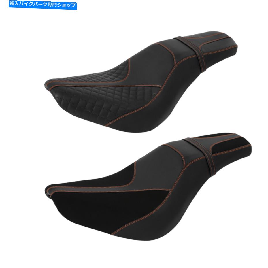 シート ハーレーソフトスリムストリートボブFXBB 2018-2021のための運転席の助手席フィット Driver Passenger Seat Fit For Harley Softail Slim FLSL Street Bob FXBB 2018-2021【並行輸入品】|Us Custom Parts Shop USDM