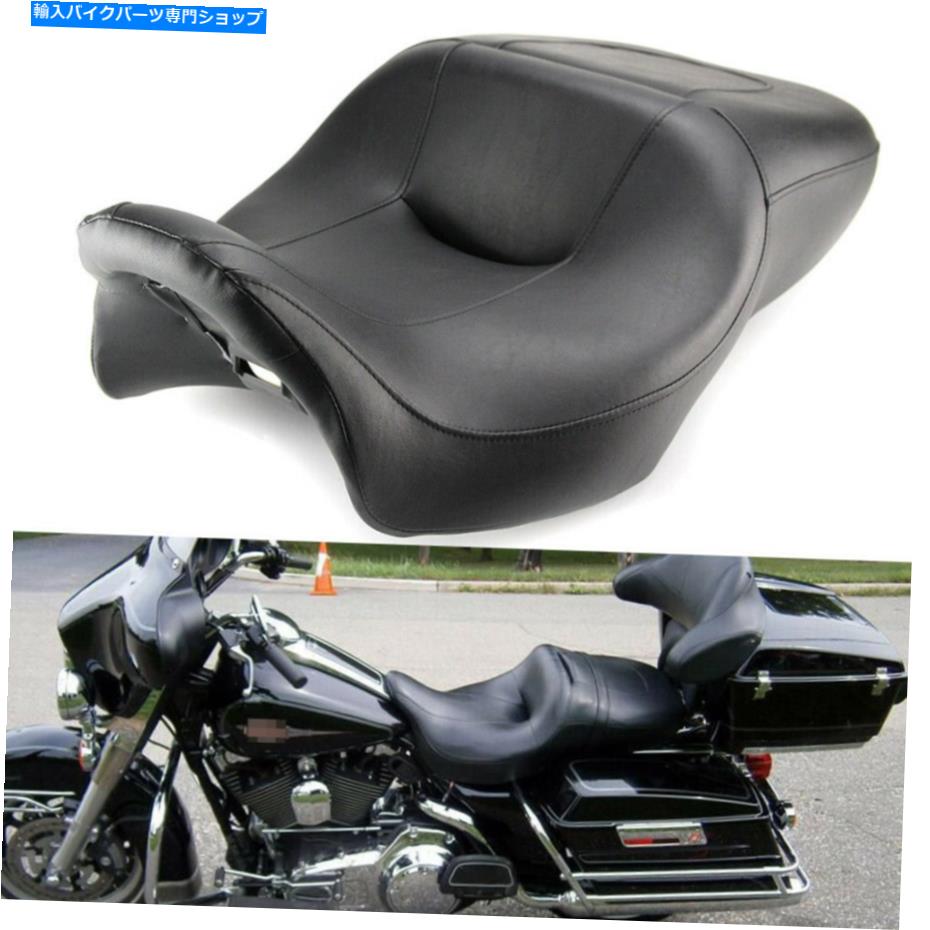 シート ハーレーツーリングエレクトラグライドFLH 2008-2019のためのライダー＆ドライバー旅客2upの座席 Rider & Driver Passenger 2Up Seat For Harley Touring Electra Glide FLH 2008-2019【並行輸入品】