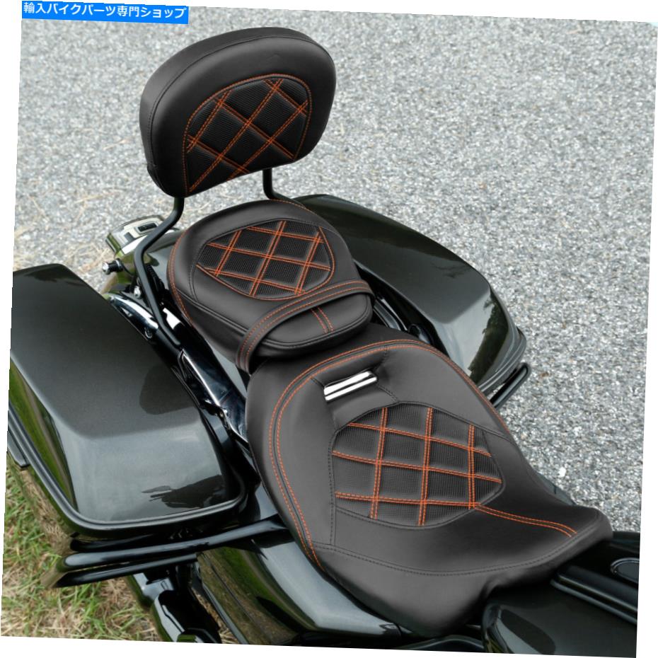 シート 運転席の助手席の背もたれの背もたれの背もたれのパッドフィットelectra Glide 09-21 US Driver Passenger Seat Backrest Pad Fit For Harley Touring Electra Glide 09-21 US【並行輸入品】
