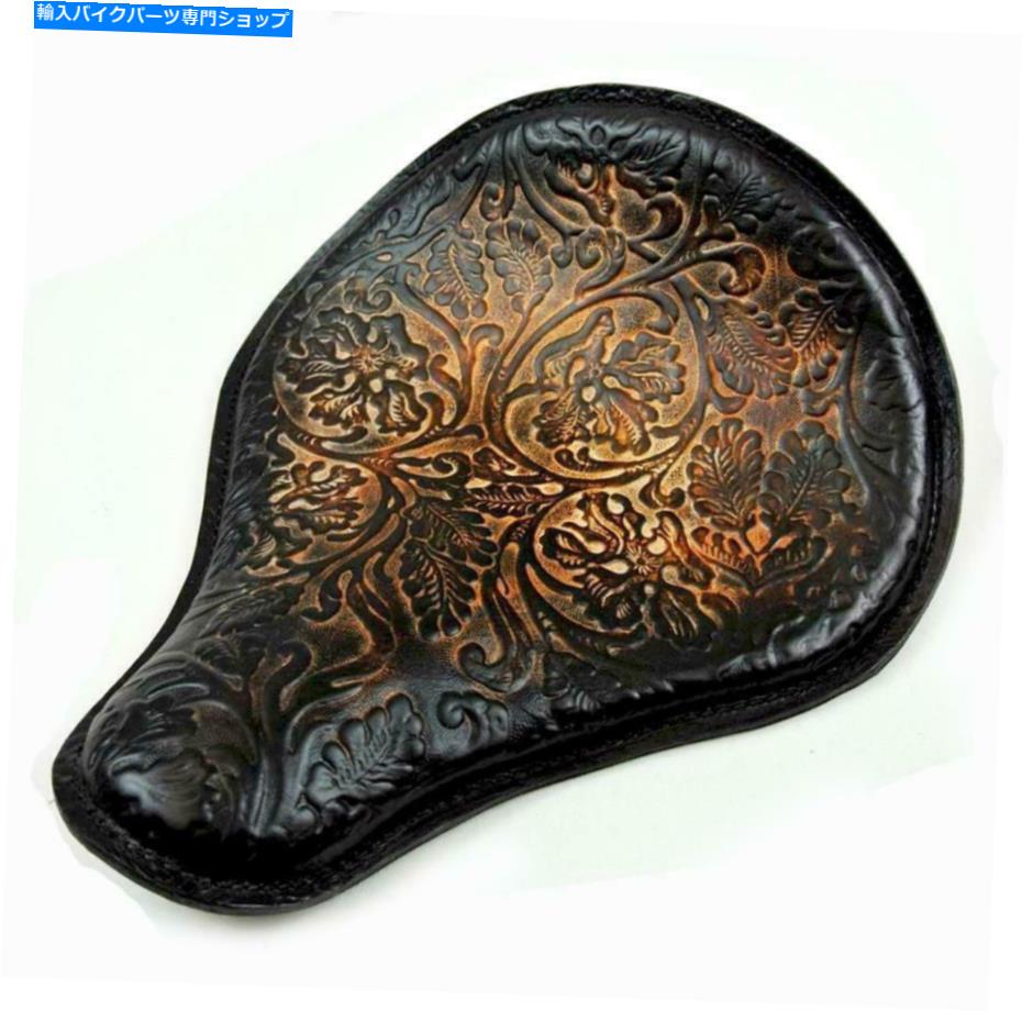 シート スプリングソロシートチョッパースポーツスターハーレイチョッパー12x13 "オークリーフレザー48 Spring Solo Seat Chopper Sportster Harley Chopper 12x13" Oak Leaf Leather 48【並行輸入品】｜Us Custom Parts Shop USDM