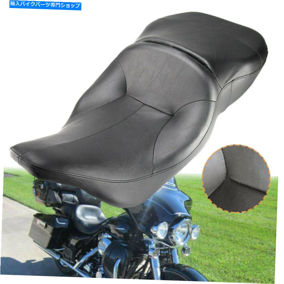 シート 2つの2つのライダーのためのハーレーのための2つのアップ旅客席1997-2007 2 Two-up Rider Passenger Seat For Harley Touring Electra Glide FLHT 1997-2007【並行輸入品】