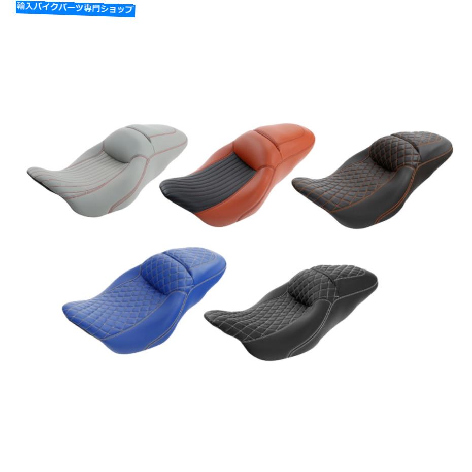 シート ハーレーツーリングウルトラリミテッド2009-2021のためのドライバーライダー＆旅客席フィット Driver Rider & Passenger Seat Fit For Harley Touring Ultra Limited 2009-2021【並行輸入品】