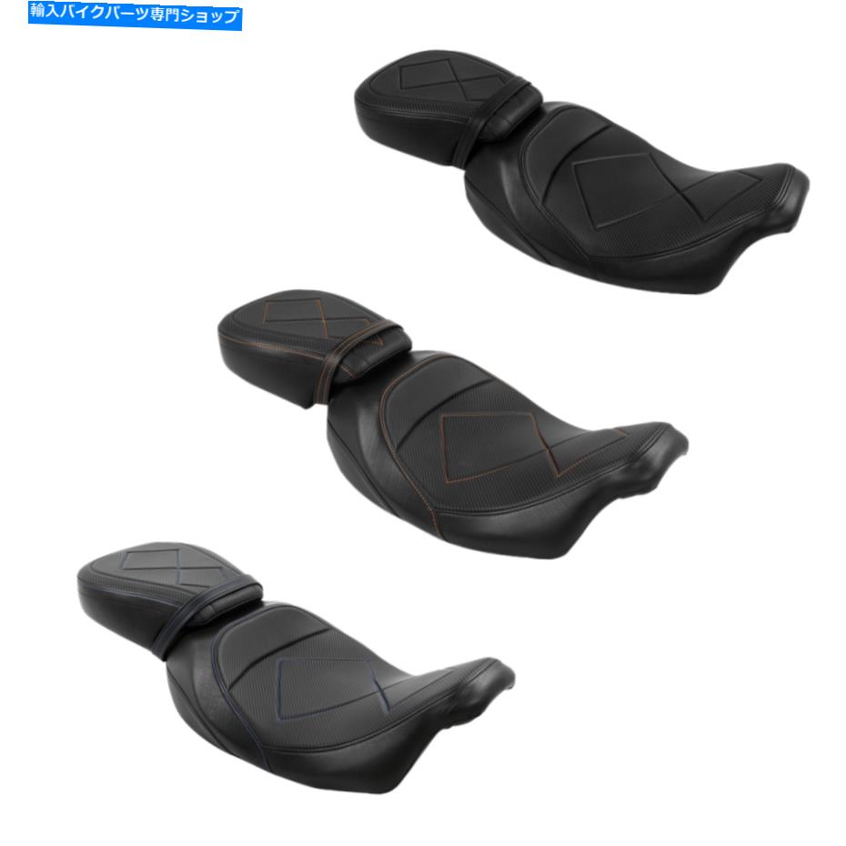 シート ワンピース運転席席フィットハーレートゥーリングロードストリートグライド09-2021 One Piece Driver Passenger Seat Fit For Harley Touring Road Street Glide 09-2021【並行輸入品】
