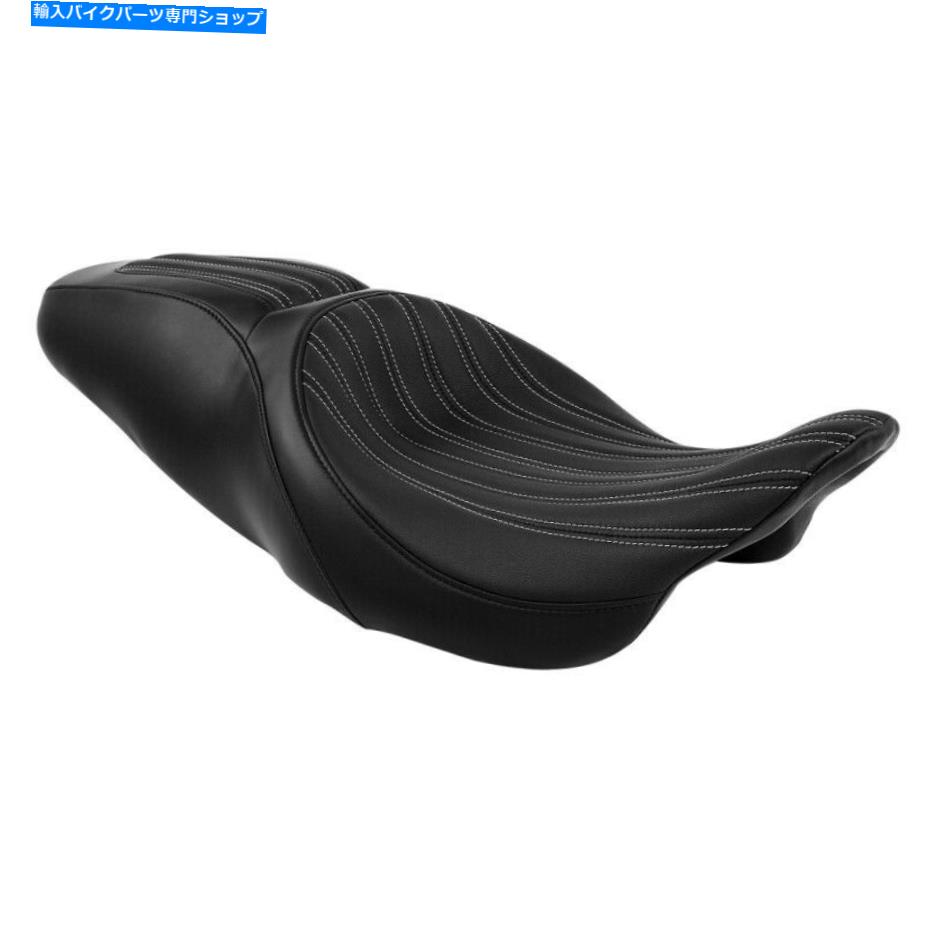 シート ハーレーロードキングストリートグライド2009-2021 20のブラックドライバー＆旅客席フィット Black Driver & Passenger Seat Fit For Harley Road King Street Glide 2009-2021 20【並行輸入品】