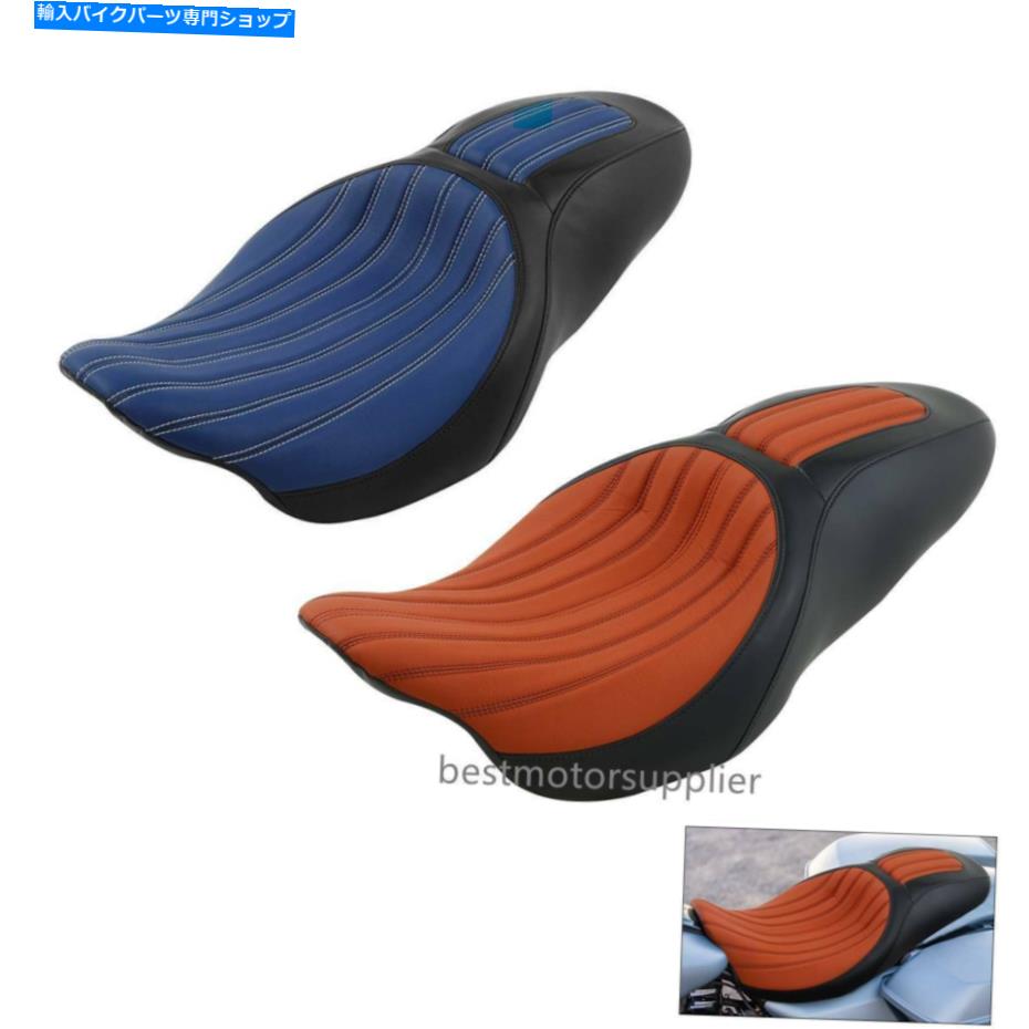 シート 運転席旅客座席フィットハーレーツーリングストリートロードグライド2009-2020 New Driver Passenger Seat Fit For Harley Touring Street Road glide 2009-2020 NEW【並行輸入品】
