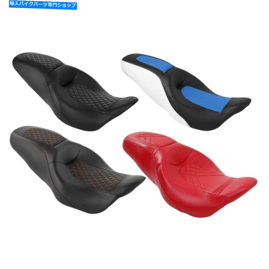 シート ハーレーツーリングElectra Glide 09-21のワンピースドライバ＆旅客席フィット One Piece Driver & Passenger Seat Fit For Harley Touring Electra Glide 09-21【並行輸入品】