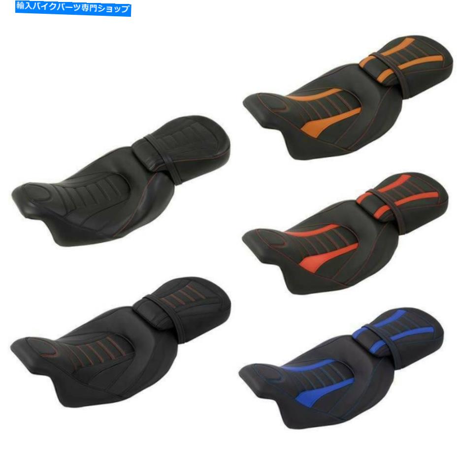 シート ブラックドライバー＆助手席座席フィット感ハーレーツーリングモデル2009-2021 2020 2020 Black Driver & Passenger Seat Fit For Harley Touring Models 2009-2021 2019 2020【並行輸入品】