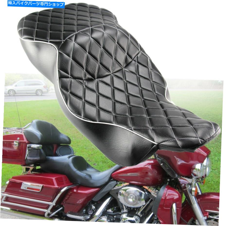 シート ハーレー・エレクトラグライドスタンダード1997-2007のためのドライバー＆ライダーの助手席の2アップ Driver & Rider Passenger Seat Two-Up For Harley Electra Glide Standard 1997-2007【並行輸入品】｜Us Custom Parts Shop USDM