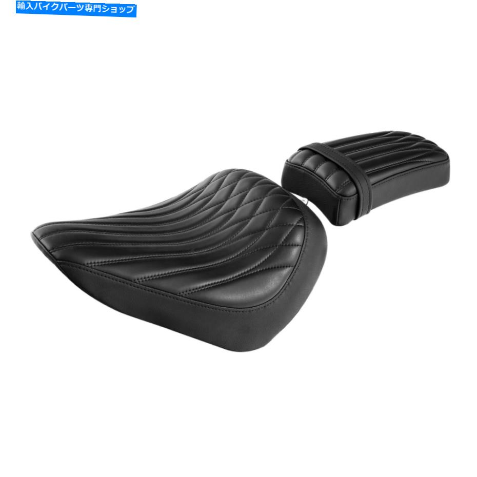 シート ブラックドライバーの助手席フィットハーレーソフト標準ストリートボブ18-21 20 Black Driver Passenger Seat Fit For Harley Softail Standard Street Bob 18-21 20【並行輸入品】
