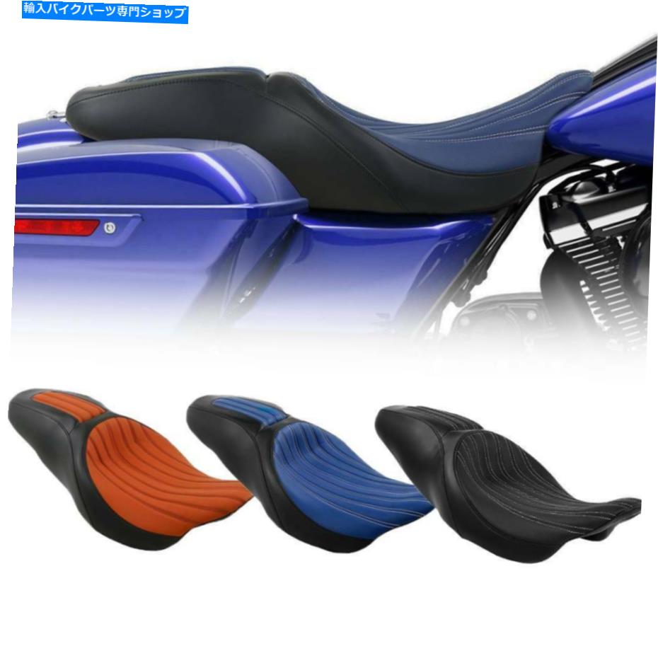 シート ハーレーツーリングエレクトラトライストリートグライド09-20のためのドライバー＆旅客シートフィット Driver & Passenger Seat Fit For Harley Touring Electra Tri Street Glide 09-20【並行輸入品】｜Us Custom Parts Shop USDM 54,284円