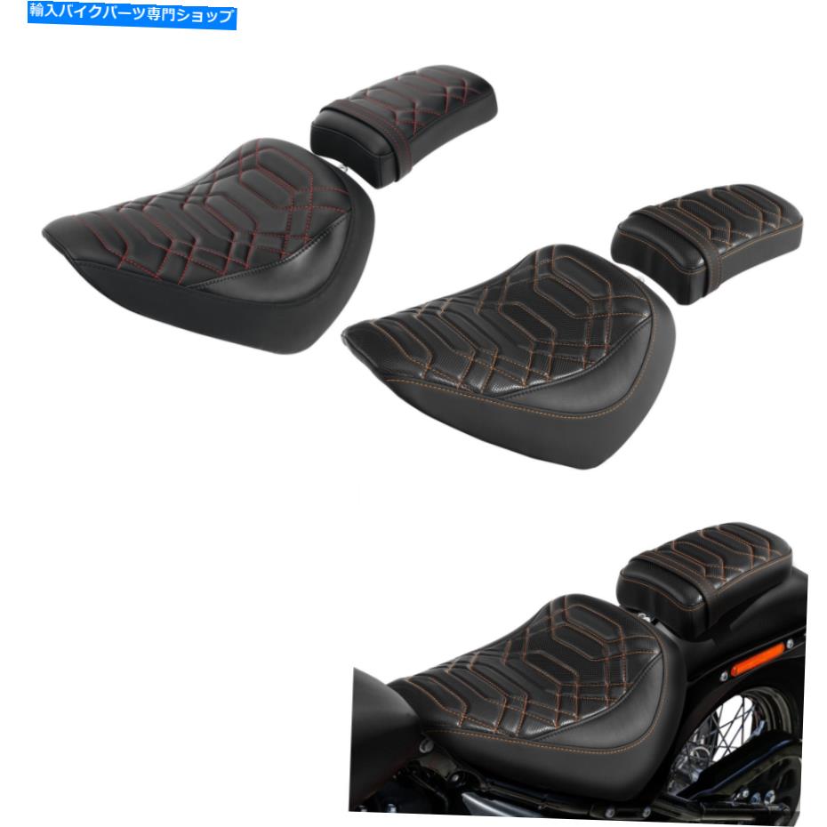 シート フロントリアライダードライバー助手席シートフィットハーレーストリートボブFXBB 2018-2021 Front Rear Rider Driver Passenger Seat Fit For Harley Street Bob FXBB 2018-2021【並行輸入品】