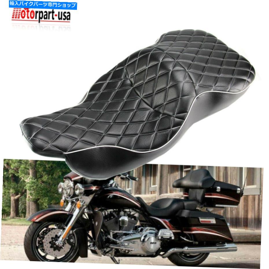 シート ハーレーエレクトログライドスタンダードFLHT 1997-07のための2アップライダードライバーの助手席 2-Up Rider Driver Passenger Seat For Harley Electra Glide Standard FLHT 1997-07【並行輸入品】|Us Custom Parts Shop USDM