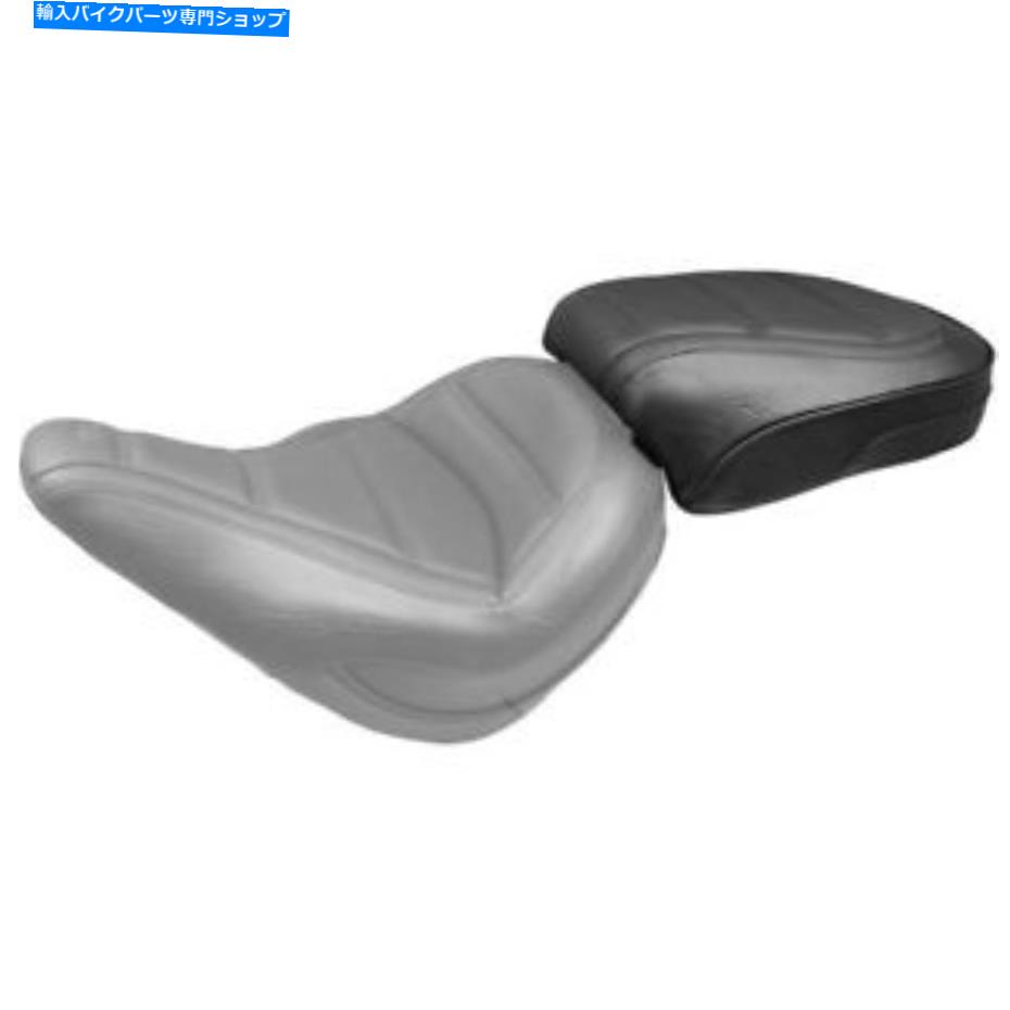 シート マスタングソロ2018-19ハーレーソフトFLSL用マスタングクワッドステッチ助手席シート Mustang Quad Stitch Passenger Seat for Mustang Solo 2018-19 Harley Softail FLSL【並行輸入品】