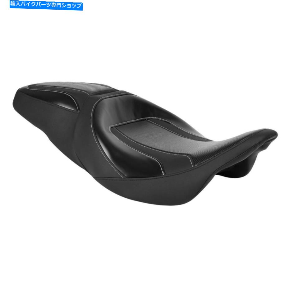 シート ホワイトステッチライダーの助手席フィットハーレーストリートグライドCVOカスタム09+ White Stitching Rider Passenger Seat Fit For Harley Street Glide CVO Custom 09+【並行輸入品】