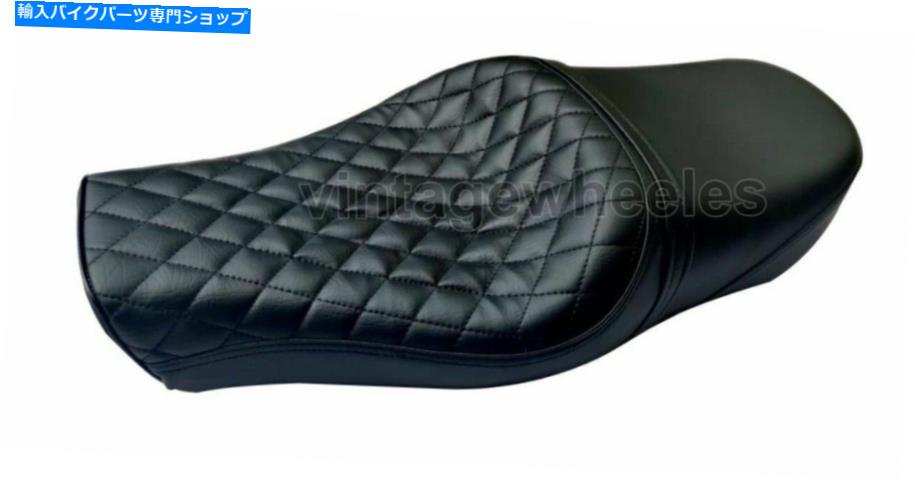 シート クッションの低ライダーの助手席ダイヤモンド糸ロイヤルエンフィールドインターセプター650 Cushioned Low Rider Passenger Seat Diamond Thread Royal Enfield Interceptor 650【並行輸入品】｜Us Custom Parts Shop USDM
