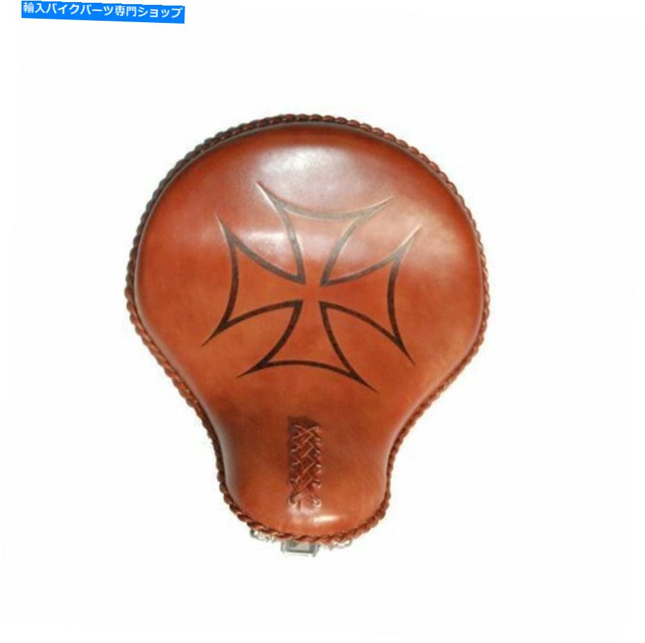 シート La Rosa Bad Ass 16 "ソロシート小座教徒クロスレザーチョッパーボバー LA ROSA BAD ASS 16" SOLO SEAT SHEDRON CROSS LEATHER CHOPPER BOBBER【並行輸入品】|Us Custom Parts Shop USDM