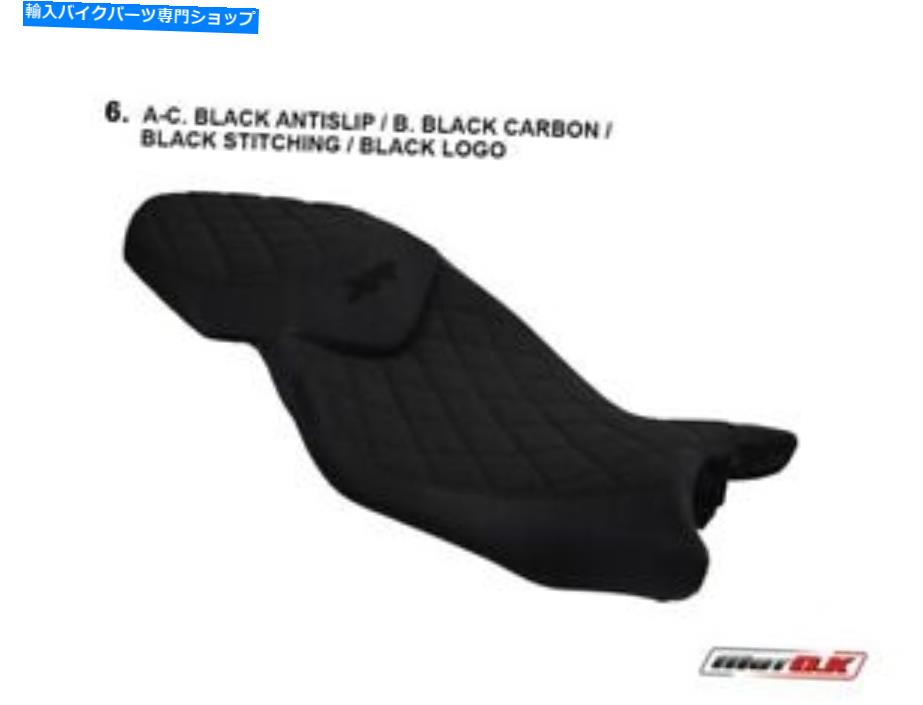 シート BMW S 1000 XR（15-19）MOTOKシートカバーブラックステッチブラックロゴ BMW S 1000 XR (15-19) Motok Seat Cover BLACK Stitching BLACK Logo【並行輸入品】