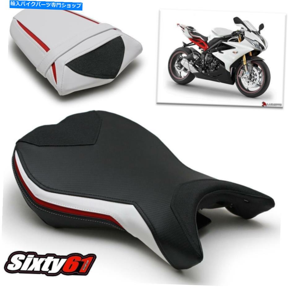 シート Triumph Daytona 675シートカバー2013-2015 2016 2017 Luimotoフロントリアブラックレッド Triumph Daytona 675 Seat Cover 2013-2015 2016 2017 Luimoto Front Rear Black Red【並行輸入品】｜Us Custom Parts Shop USDM