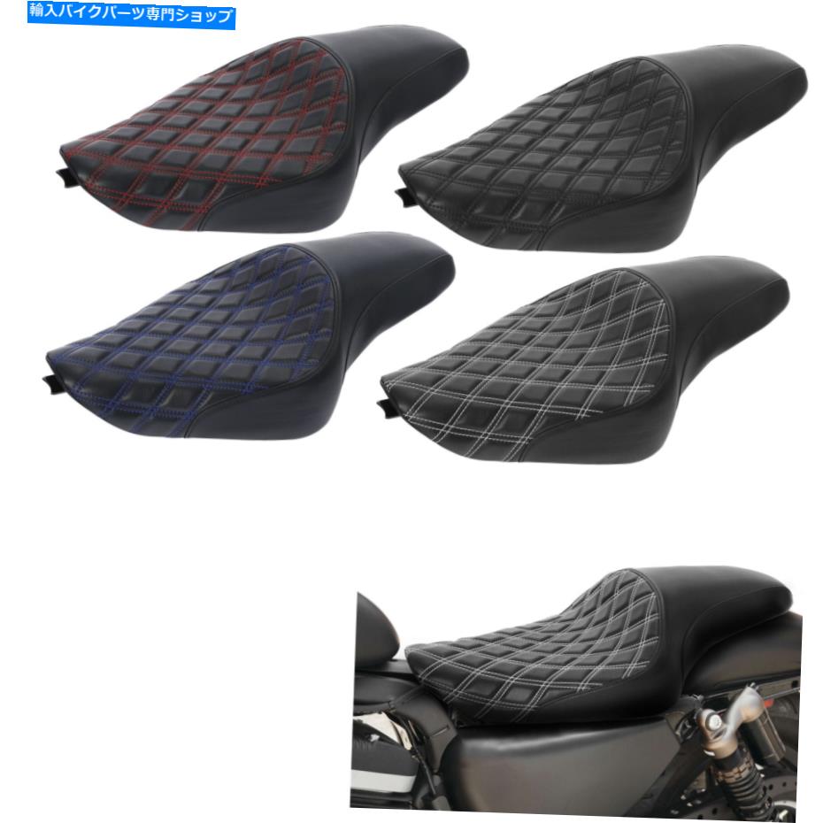 シート ハーリースポーツスターXL883 XL1200 2004-2021のためのオートバイの運転席座席フィット Motorcycle Driver Passenger Seat Fit For Harley Sportster XL883 XL1200 2004-2021【並行輸入品】