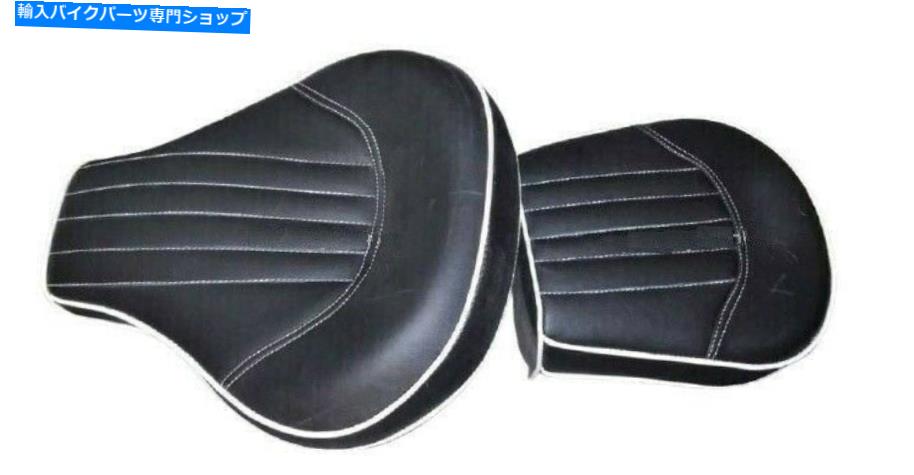 シート レザーフロントリアサドルブラックシートロイヤルエンフィールドマシズム500 Leather Front Rear Saddle Black Seat Royal Enfield Machismo 500【並行輸入品】