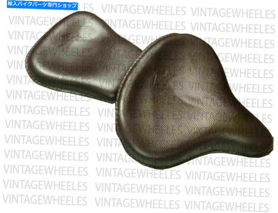 シート ロイヤルエンフィールドスタンダードのためのハーレースタイルレザーフロント＆リアシートブラウンフィット Harley Style Leather Front & Rear Seat Brown Fit For Royal Enfield Standard【並行輸入品】｜Us Custom Parts Shop USDM