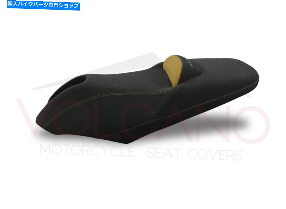 シート FIT YAMAHA T-MAX 2001-2007火山デザインシートカバーゴールデンY039E61アンチスリップ Fit Yamaha T-Max 2001-2007 Volcano Design Seat Cover Golden Y039E61 Anti Slip【並行輸入品】