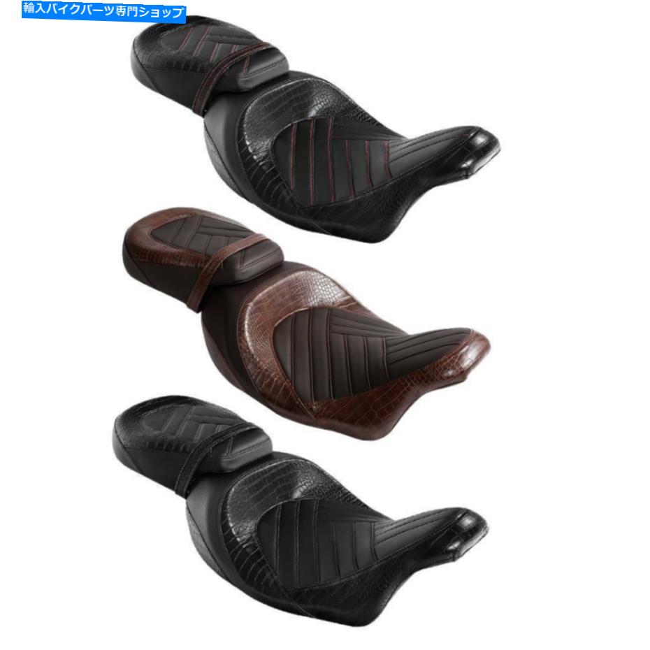 シート 3スタイルのドライバー旅客ピリオンシートフィットハーレーツーリングロードグライド09-20 3 Styles Driver Passenger Pillion Seat Fit For Harley Touring Road Glide 09-20【並行輸入品】