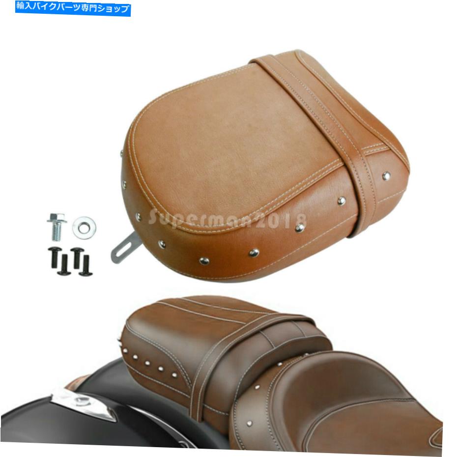 シート 茶色の後部助手席座席ピリオンパッドフィットインドのチーフテインロードマスター14-20 Brown Rear Passenger Seat Pillion Pad Fit For Indian Chieftain Roadmaster 14-20【並行輸入品】