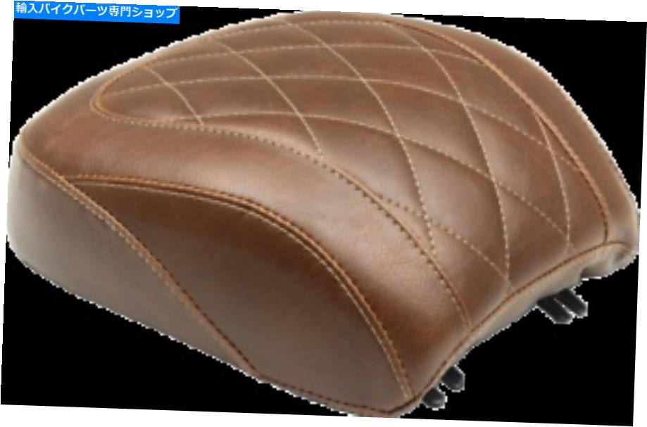 シート マスタングブラウンダイヤモンドリア - ピリオンパッドワイドトリプルソロシート83024 Mustang Brown Diamond Rear - Pillion Pad Wide Tripper Solo Seat 83024【並行輸入品】|Us Custom Parts Shop USDM