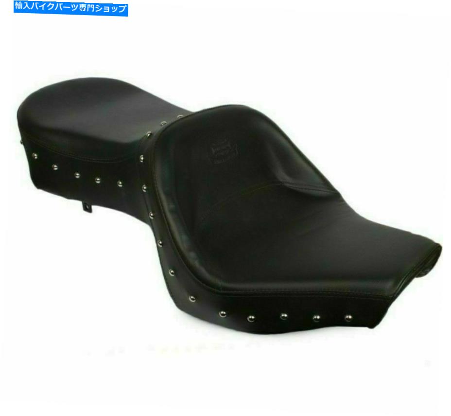 シート ロイヤルエンフィールドインターセプターのためのクッションドツーリングローライダースタッド付きシートブラックフィット Cushioned Touring Low Rider Studded Seat Black Fit For Royal Enfield Interceptor【並行輸入品】