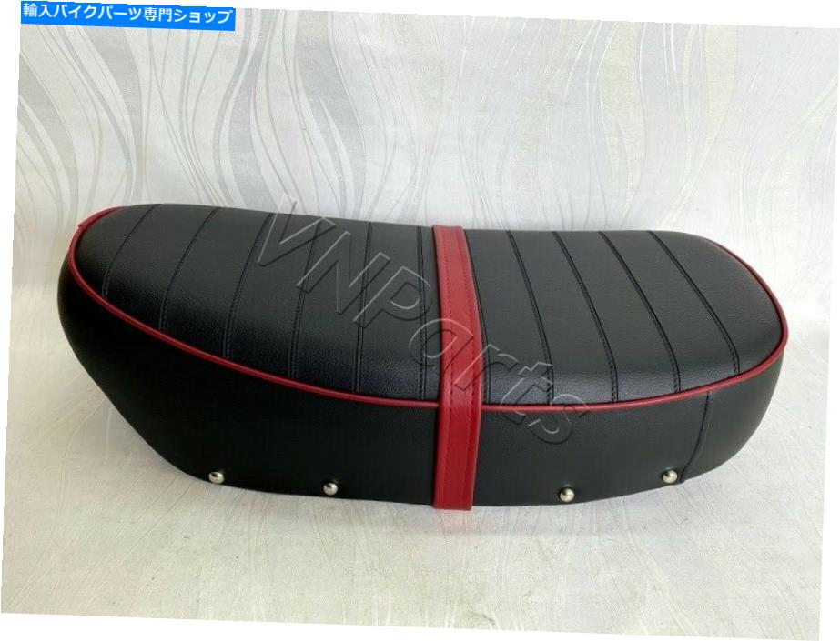 シート ホンダDAX CT70シートトレイル70 ST50 ST70クロムボタン＆レッドストラップ付きサドル Honda Dax CT70 Seat Trail 70 ST50 ST70 Saddle with Chrome Button & Red Strap【並行輸入品】｜Us Custom Parts Shop USDM