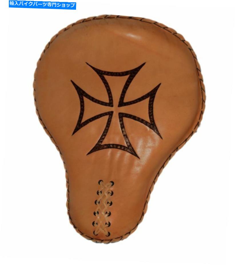 シート 高品質のLa Rosa 16 "悪いお尻ソロシート黄色のクロスカーを隠す High Quality La Rosa 16" BAD ASS SOLO SEAT TAN CROSS COW HIDE LEATHER【並行輸入品】|Us Custom Parts Shop USDM