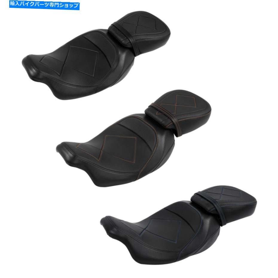 シート 運転席のための運転席座席フィットCVO Street Glide Road king 2009アップ Driver Passenger Seat Fit For Harley Touring CVO Street Glide Road King 2009-Up【並行輸入品】