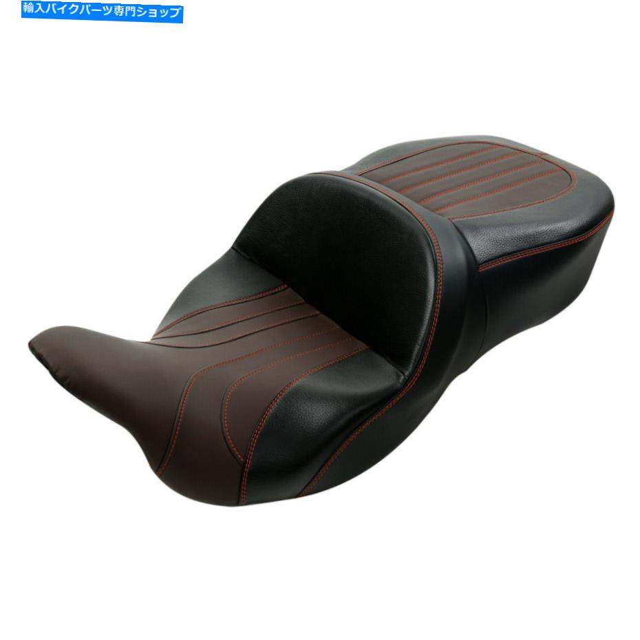 シート ロードストリートグライド2009-2021のためのドライバー＆旅客席フィット Driver & Passenger Seat Fit For Harley Touring Road Street Glide 2009-2021【並行輸入品】
