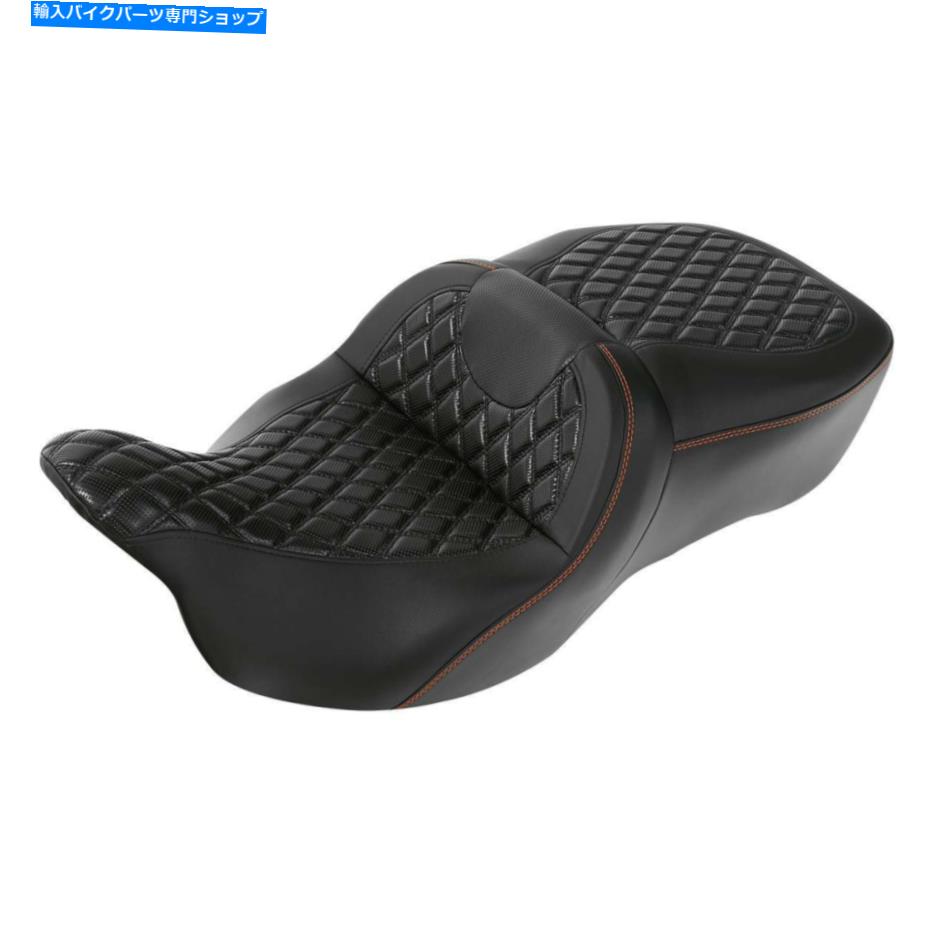 シート ブラックライダーの助手席フィットハーレーツーリングCVOストリートグライド2009-2020 17 Black Rider Passenger Seat Fit For Harley Touring CVO Street Glide 2009-2020 17【並行輸入品】