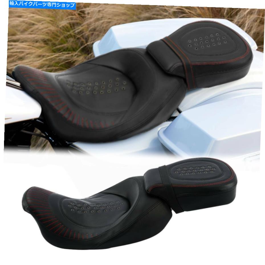シート 運転席旅客席フィットハーレートゥーリングストリートグライドロードキング2009-2020 Driver Passenger Seat Fit For Harley Touring Street Glide Road King 2009-2020【並行輸入品】