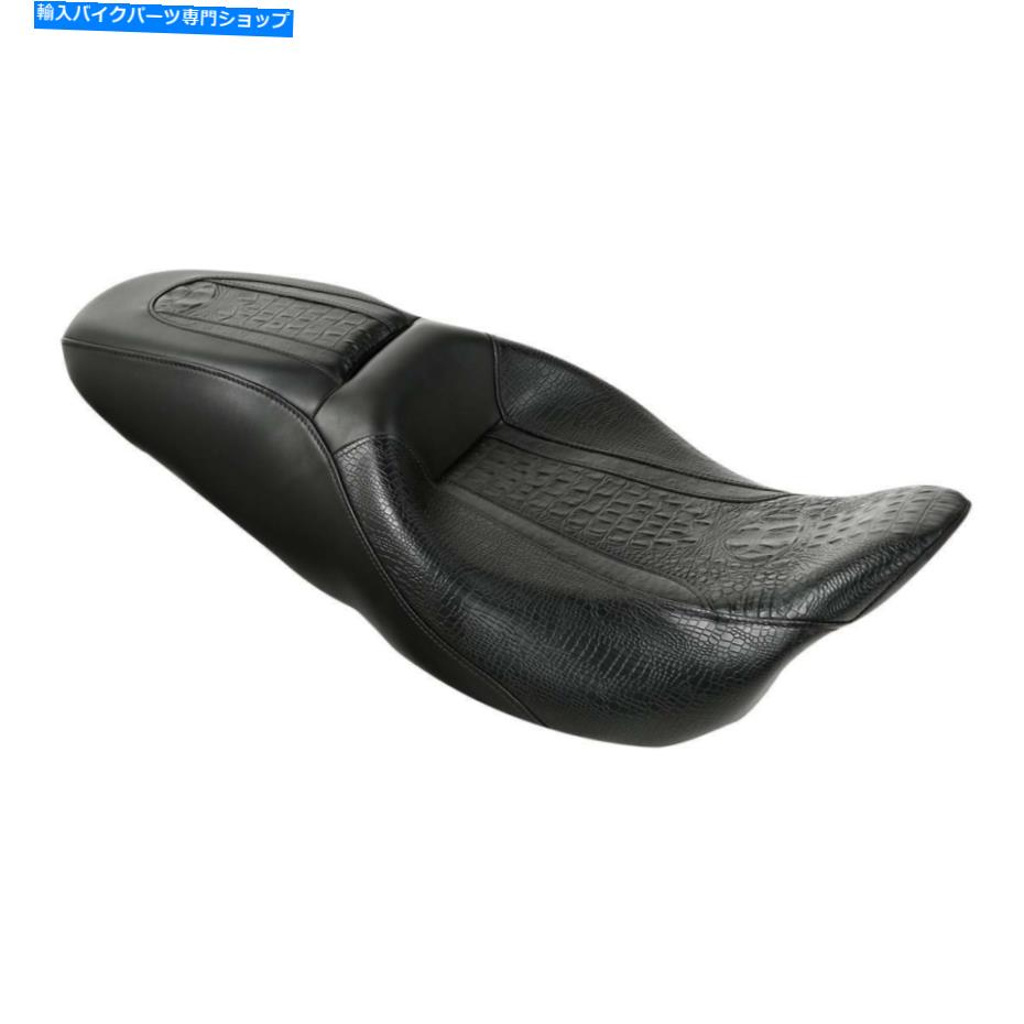 シート ブラックライダードライバー＆旅客席フィットハーレーツーリングストリートグライド09-21 20 Black Rider Driver & Passenger Seat Fit For Harley Touring Street Glide 09-21 20【並行輸入品】