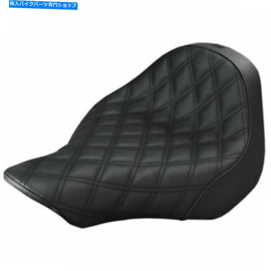 シート サドルメンブラックリノガードラティスステッチソロシート2013-17ハーレーソフトFXSB Saddlemen Black Renegade Lattice Stitch Solo Seat 2013-17 Harley Softail FXSB【並行輸入品】