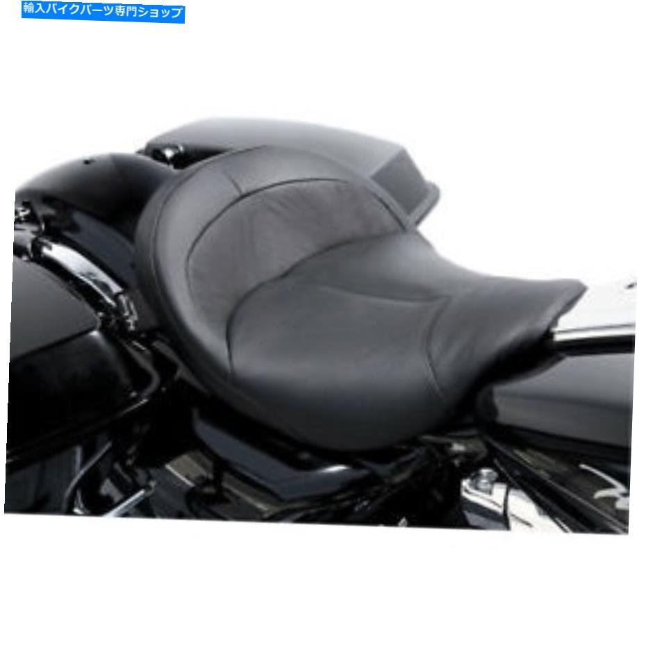 シート 2008-18ハーリーFLHR FLHXのためのダニーグレーレザービッグリストソロシート Danny Gray Leather BigIST Solo Seat for 2008-18 Harley FLHR FLHX FLHT【並行輸入品】