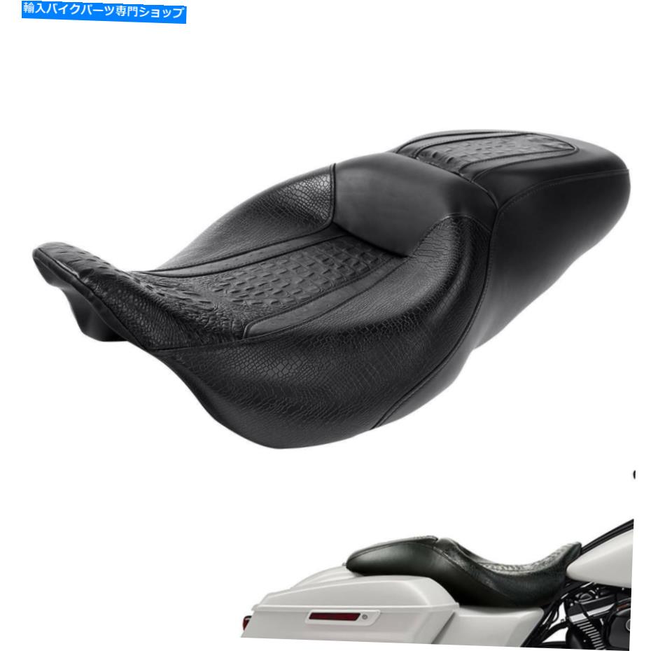 シート 運転席旅客座席フィットCVO Electra Street Glide 2009-2021 Driver Passenger Seat Fit For Harley Touring CVO Electra Street Glide 2009-2021【並行輸入品】
