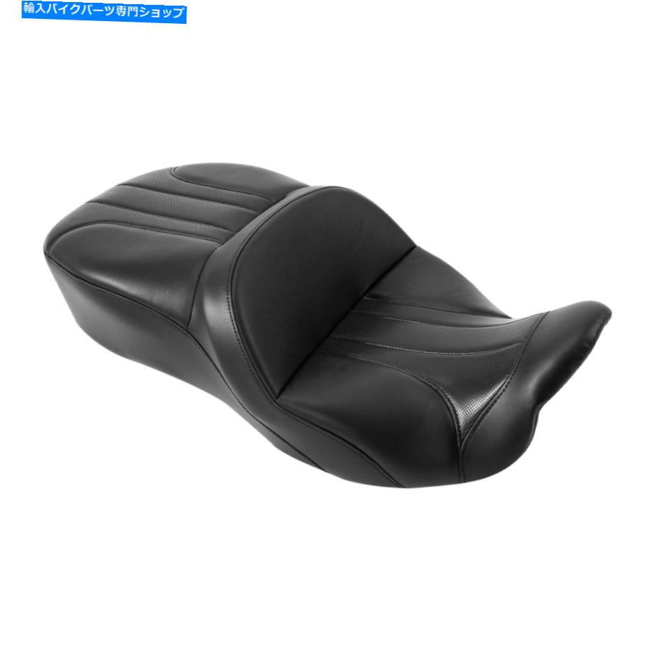 シート ブラックライダードライバー＆旅客席フィットハーレーロードキングトライグライド2009-2021 Black Rider Driver & Passenger Seat Fit For Harley Road King Tri Glide 2009-2021【並行輸入品】
