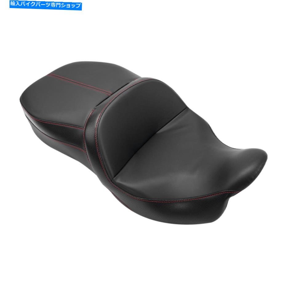 シート ブラックドライバー旅客2台の座席フィットハーレーツーリングロードグライドキング09-21 Black Driver Passenger Two Up Seat Fit For Harley Touring Road Glide King 09-21【並行輸入品】