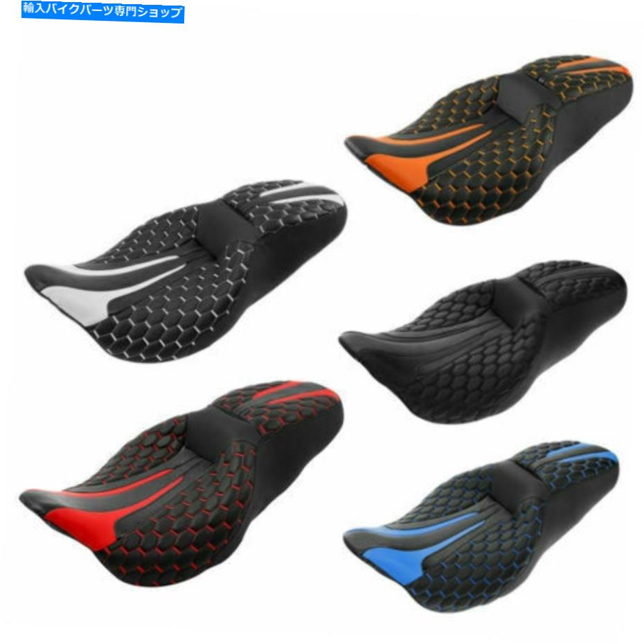 シート 運転者ライダーの助手席フィットハーレーツーリングElectra Glide Road King 09-21 Driver Rider Passenger Seat Fit For Harley Touring Electra Glide Road King 09-21【並行輸入品】